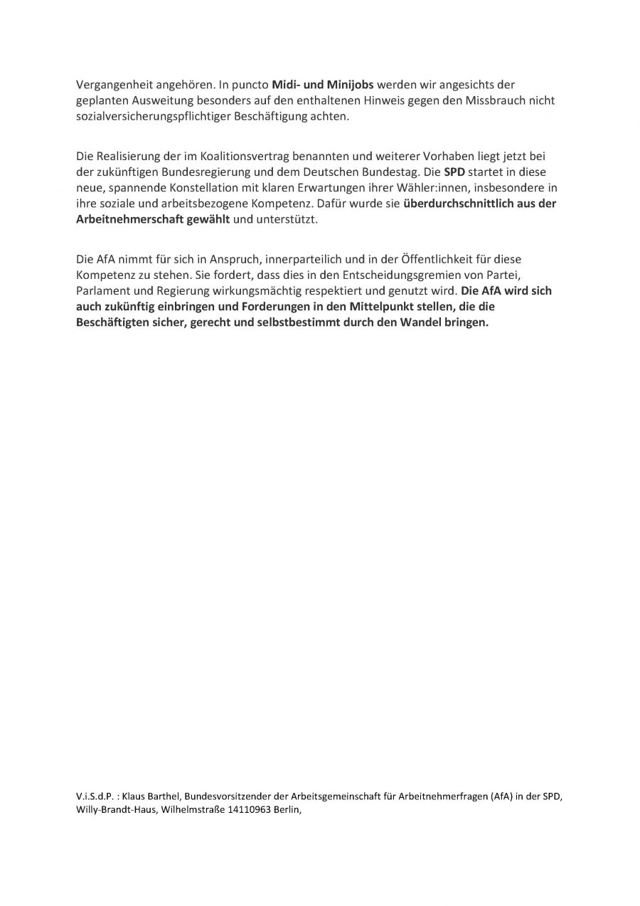 AfA zu Ampel-Koalitionsvertrag 3